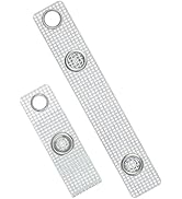 Uniclife 50 Pcs Badge Holder Straps ID Badge Straps with Snaps and Eyelets Heavy-Duty PVC Badge C...