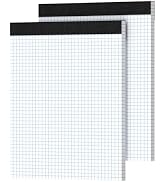 Ciphyfee Graph Paper 8.5 X 11, 2 Pack, 4x4 Quad Ruled, Grid Paper Pad 8-1/2" X 11.75", Grid Pad 8...