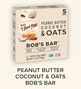 Bob's Red Mill Peanut Butter Chocolate & Oats Snack Bar - 5 Bars (Pack of 1) - Gluten Free, Non-G...