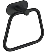 DIYZON Self-Adhesive Towel Ring, Bathroom Hardware Accessories, 304 Stainless Steel Hand Towel Ho...