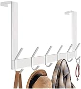 DOKU Over The Door Hook, Heavy Duty Over Door Hanger Holder for Coat Robe Hat Clothe Towels Hangi...
