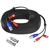 Anlapus All-in-One Video Power Cable for CCTV Security Camera DVR System, BNC Extension Surveilla...