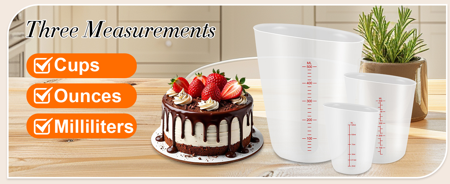 3 piece silicone measuring cups