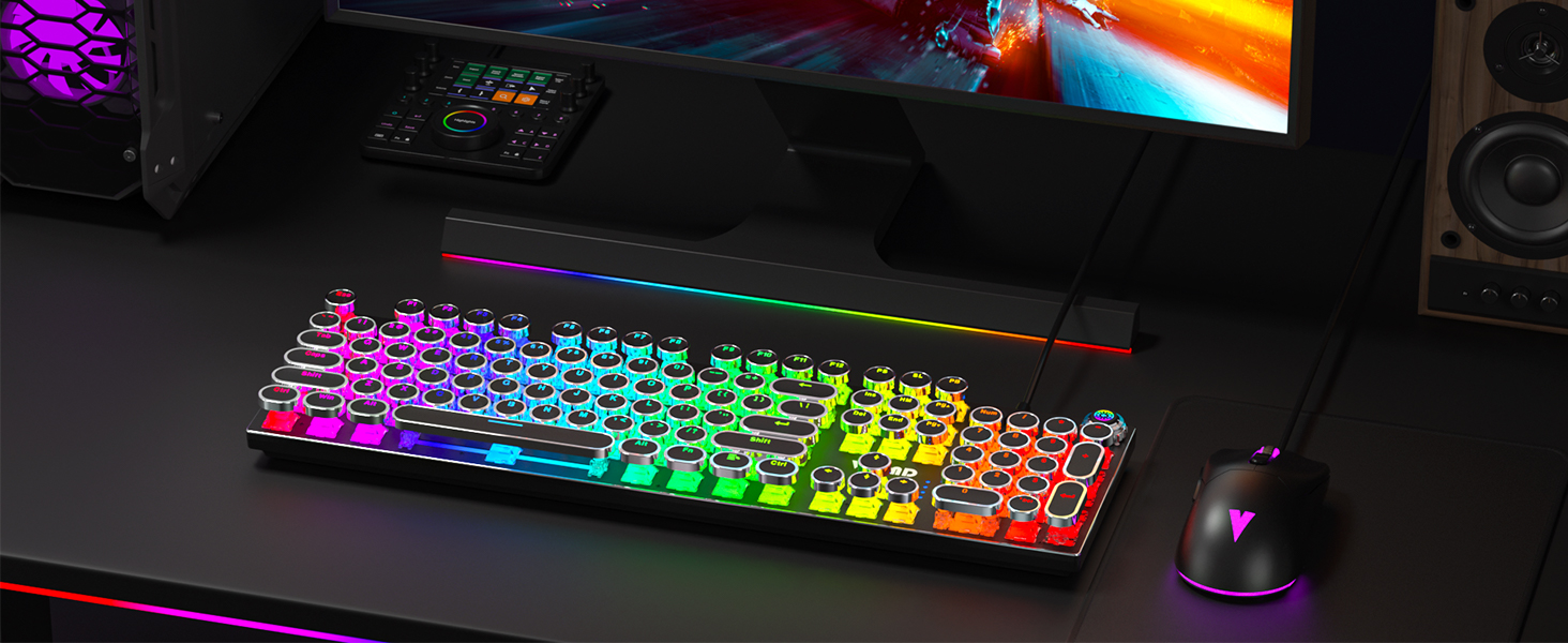 wired mechanical gaming keyboard