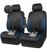 CAR PASS Waterproof Car Seat Covers Front Seats Covers Neoprene Wetsuit, All-Weather Non-Slip Dur...