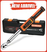 coobeast Digital Torque Wrench, 3/8 Drive Electronic Torque Wrench with Preset Value(1.5-99.5 Ft-...