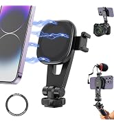 HAFOKO Strong Magnetic iPhone Tripod Mount Camera Tripod Holder Magnet Phone Adapter Desktop Trip...