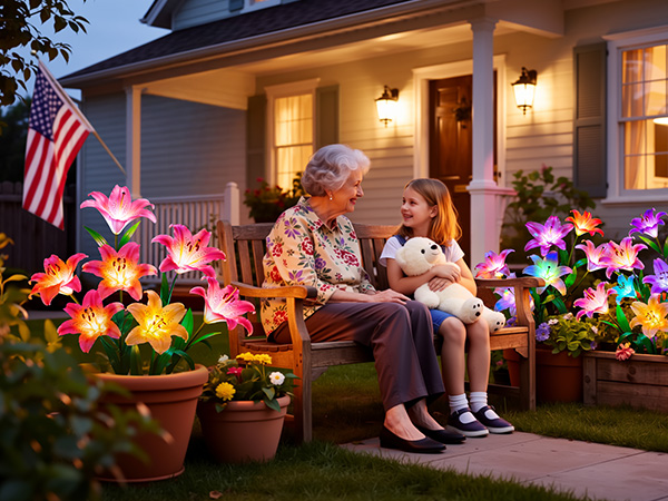 solar lights garden