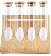 YARNOW Wood and Silicone Storage Rack, Test Tube Style, Food Service Establishments Kitchen Stora...