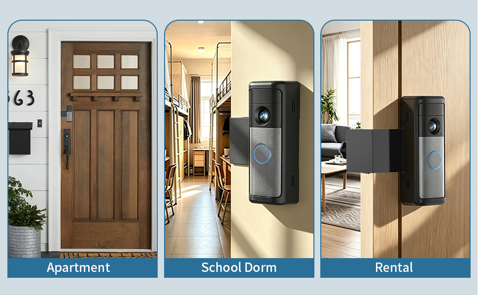 Battery doorbell mount