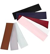 8 Pack Sport Headbands for Women, Elastic Soft Fabric Non-Slip Hair Bands Hair Warp for Daily Wor...