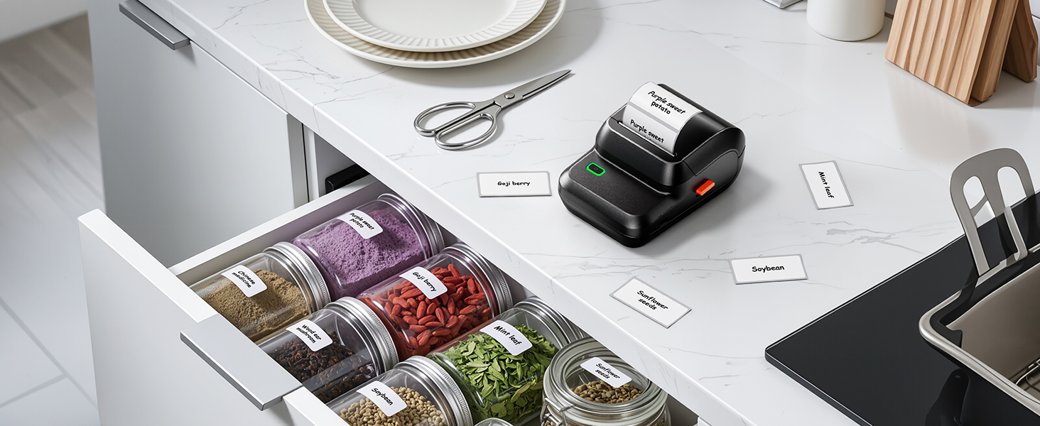Label maker for kitchen
