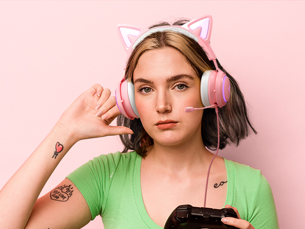 Pink Gaming Headset