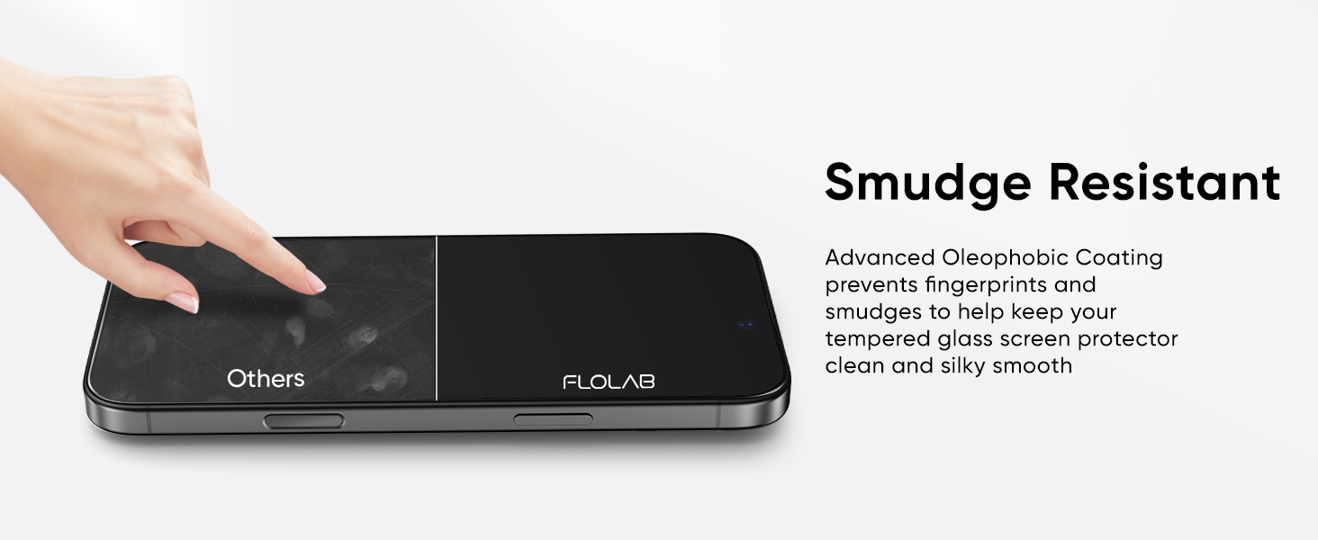 FLOLAB NanoArmour ONETIME MAX for iPhone 17 Clear Anti Blue