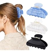 Canitor Hair Claw Clips for Women Acrylic Marbled Hair Clips for Thick Thin Hair Emi Cute Hair Ac...