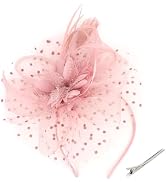 CAVETEE Fascinator for Women Tea Party, Tea Party Headpiece for Women 1920s Party