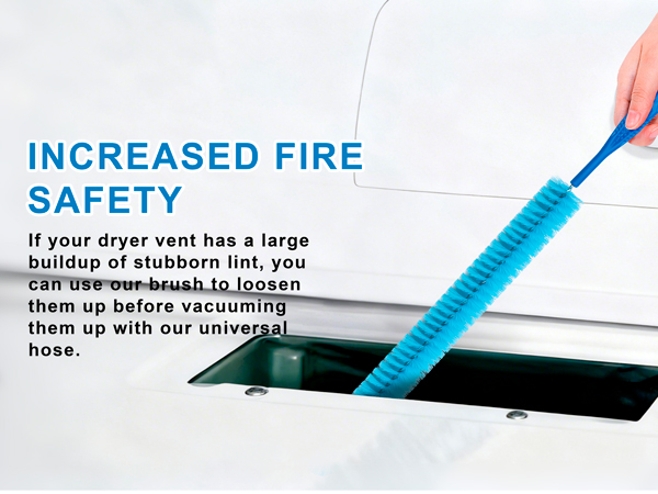 4 Pieces Dryer Vent Cleaner Kit | Vacuum Hose Lint Trap Clean Tool