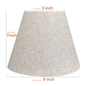 Lampshade size 10*12*7.8Inch
