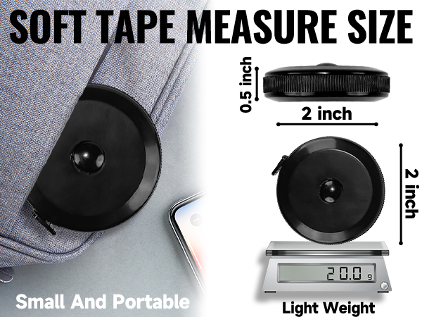 Body Measuring Tape Retractable Tape Measure 60 Inches Dual Sided Soft Measuring Tape