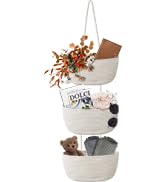 Wall Mounted Woven Hanging Basket