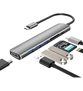 WALNEW USB C Hub, USBC Dongle Multiport Adapter with 4K HDMI,100W PD,SD/TF Reader,USB 3.0 Ports, ...
