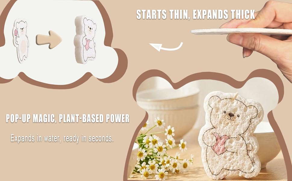 highly absorbent cellulose sponges