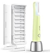 Dermaplane Razor for Women Face, WLU Rechargeable Face Dermaplaning Tool – Peach Fuzz, Facial Hai...