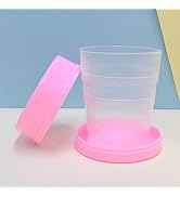 DPWOUM Portable Plastic Retractable Folding Cup Telescopic Collapsible Outdoor Travel, Practical ...