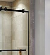 Frameless Double Sliding Glass Shower Door Portofino