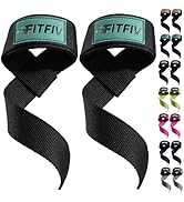 FITFIV Lifting Wrist Straps for Weightlifting,Gym,Deadlift,workout(Made of high-quality cotton & ...