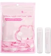 Classycoo Compressed Towel 120 PCS with 2 Carrying Cases,Disposable Mini Tablets Portable Face To...