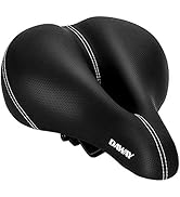 DAWAY Comfortable Men Women Bike Seat - Soft Memory Foam Padded Bicycle Seat, Bike Saddle Replace...