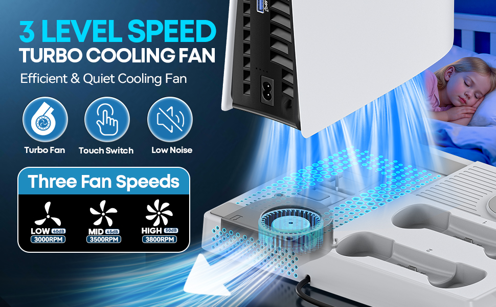 PS5 Cooling and Charging Station