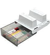 SVNNELP Upgrade Under Desk Drawer for Table with Lip,Office Attachable Plastic Desk Accessories &...