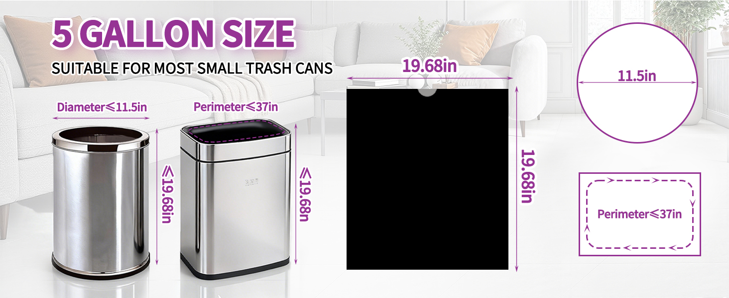 5 gallon trash bags