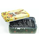 Mini Bobby Pins Silver with Cute Case, 200 CT 1.38 Inch Small Hair Bobby Pins for Buns, Premium G...