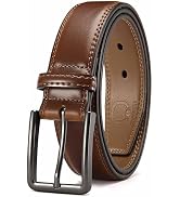 CHAOREN Mens Belt Leather - 1 3/8" Dress Belts for Men - Considerate Gift for Work Business Casua...