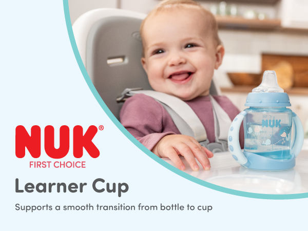 nuk first choise learner cup soft spout spill leak proof mickey mouse bpa free 6 months easy grip