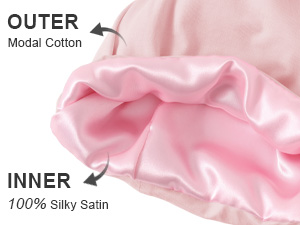 satin lined sleep cap