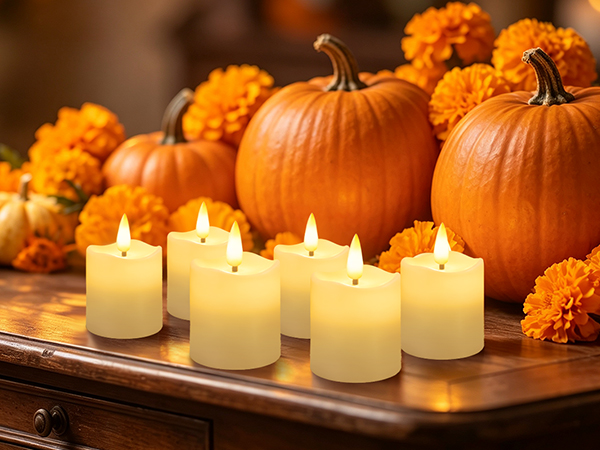 Flickering Votive Fake Candles