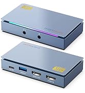 HDMI Capture Card, 4K Video Capture Device, USB 3.0 Loop-Out HD 1080P 60FPS Zero Latency, Video C...