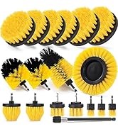 SHIELDPRO 18 Pack Drill Brush Attachment Set, Power Cleaning Scrub Brushes for Drill, Extend Long...