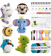 hisucbetter 6Pcs Beginner Crochet Starter Kit, Creative Birthday Gifts for Adults & Kids, Popular...