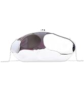 SURPRISE PIE Women's Acrylic Shell Shape Evening Clutch Purse Formal Metallic Unique Egg Handbag ...