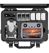 PONYRC Professional Mini 4 Pro Hard Case for DJI Mini 4 Pro/Mini 3 Pro/Mini 3, Waterproof Travel ...