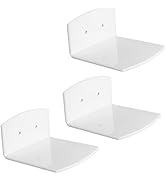 evron Acrylic Floating Shelves for Wall Decor (White, S4.62 F)