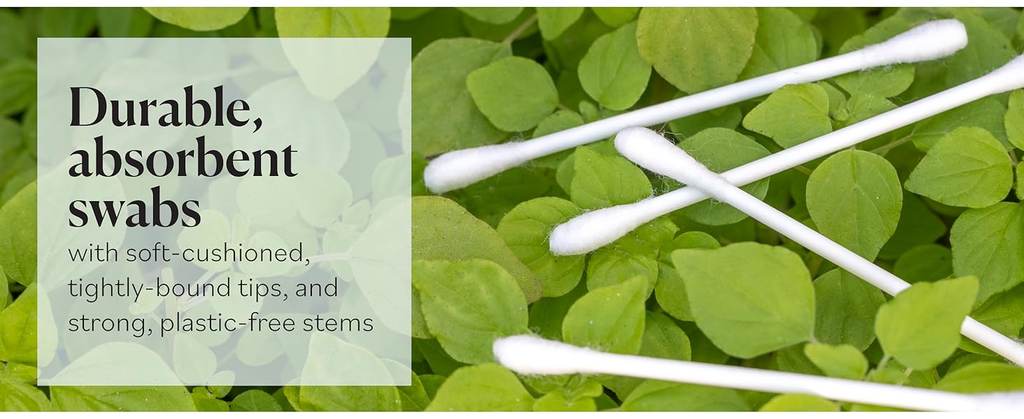 Sky Organics Organic Cotton Swabs are durable and absorbent