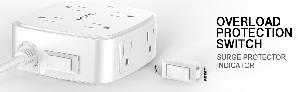power strip flat plug