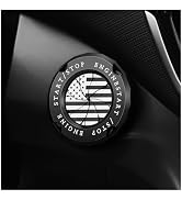 Stylish Car Push Start Button Cover,Spin Type Zinc Alloy Push to Start Button Cover for Car Decor...