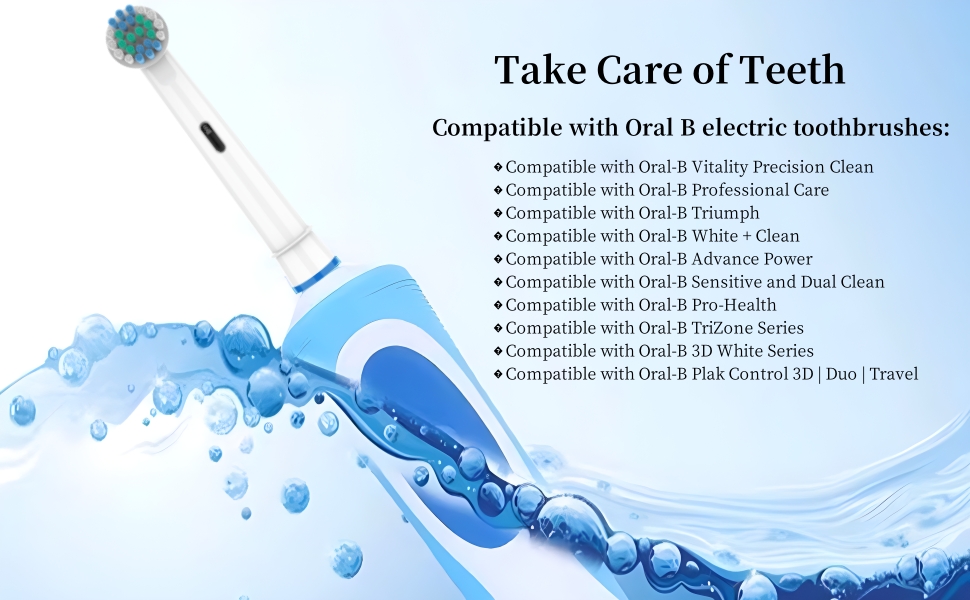 Replacement heads for oral b
